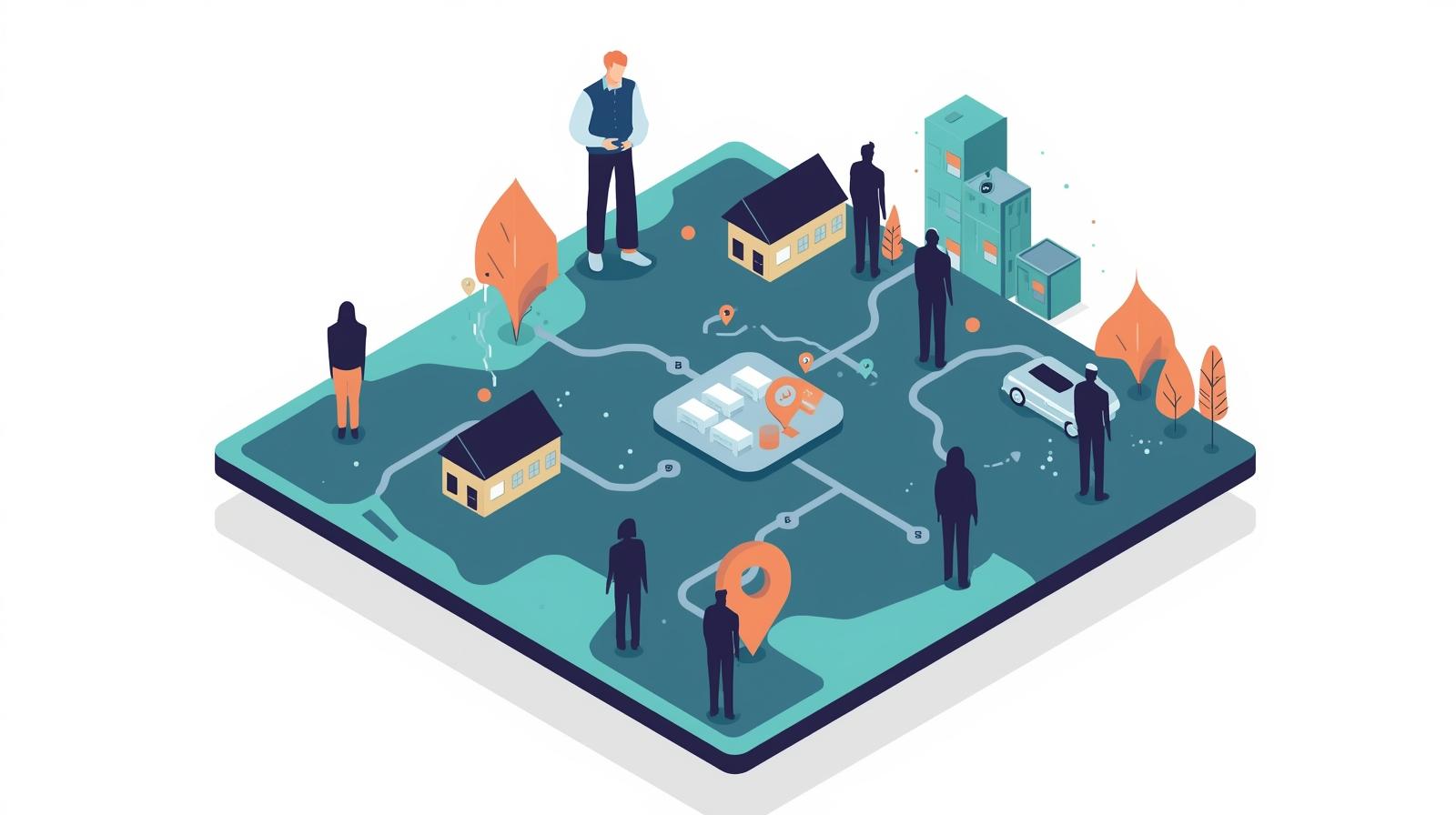 AI-powered case management dashboard showing client data, resource allocation, and predictive analytics for housing nonprofits