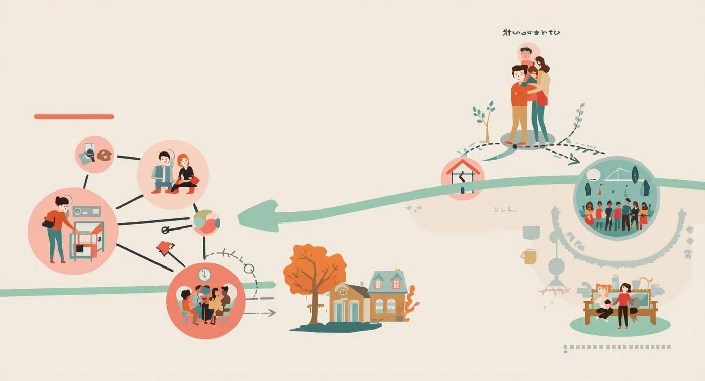 A community health worker using AI tools to prioritize home visits and postpartum follow-up for high-risk families