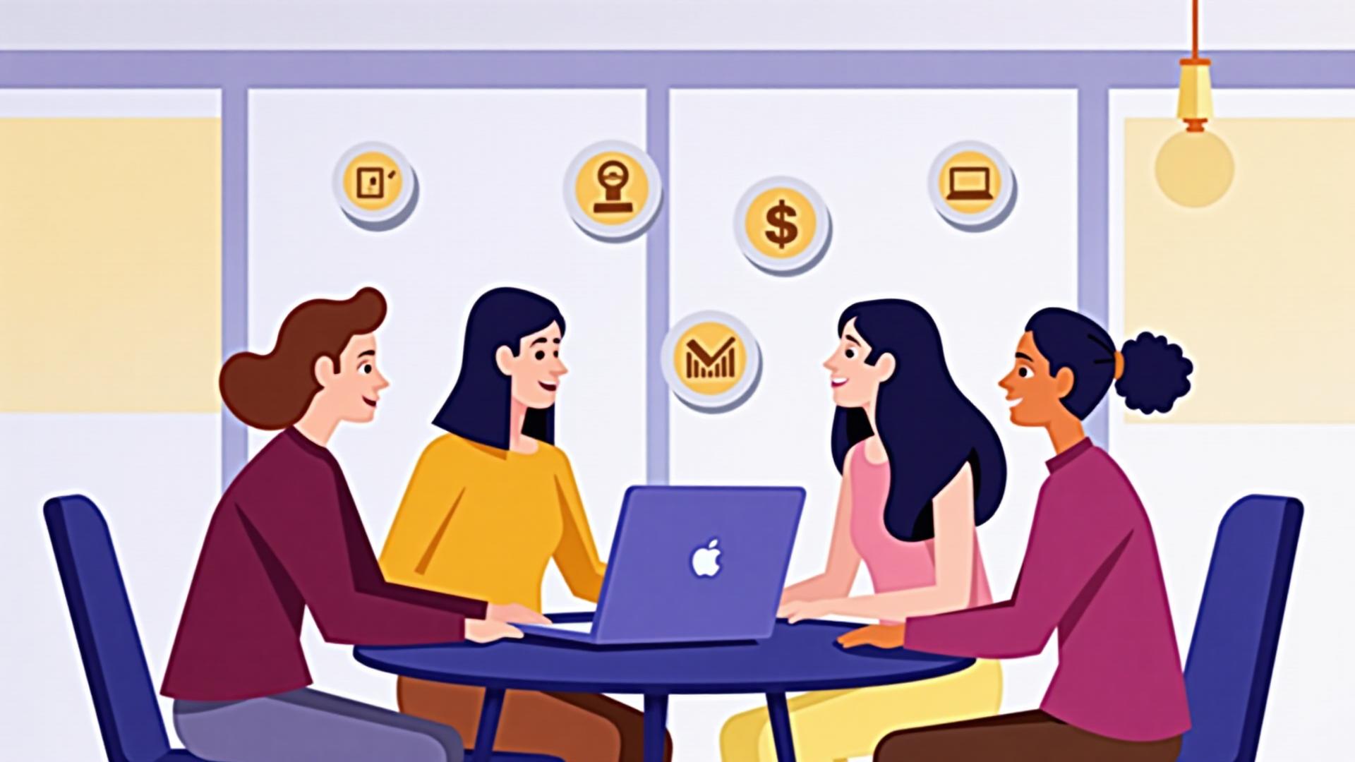 Team collaborating on AI pilot project with limited budget