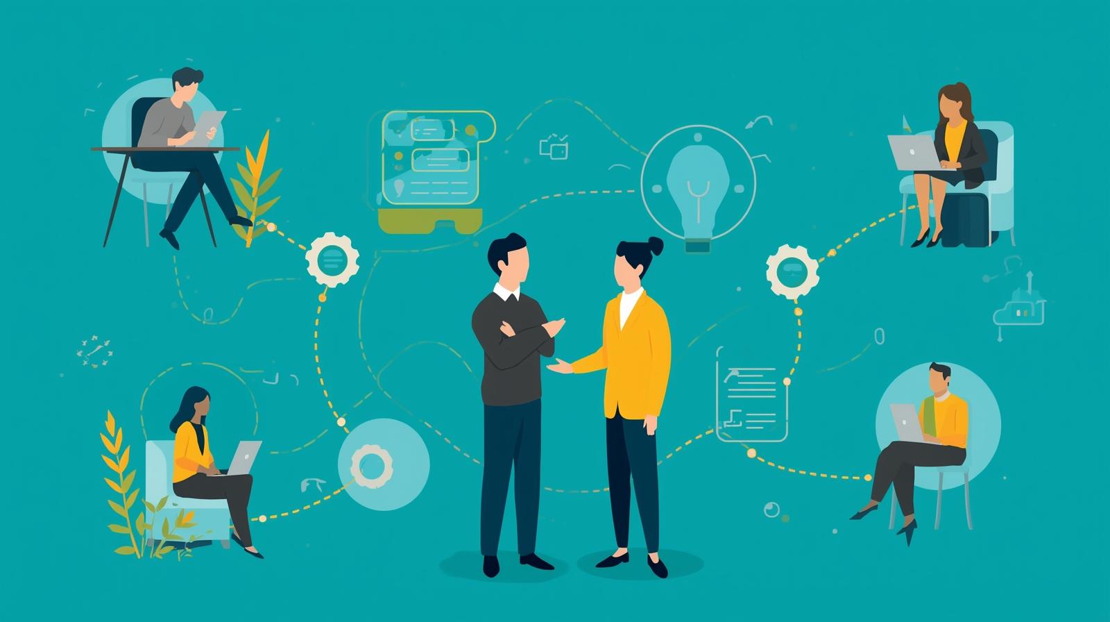 Nonprofit leader having a supportive conversation with staff about AI adoption and job security