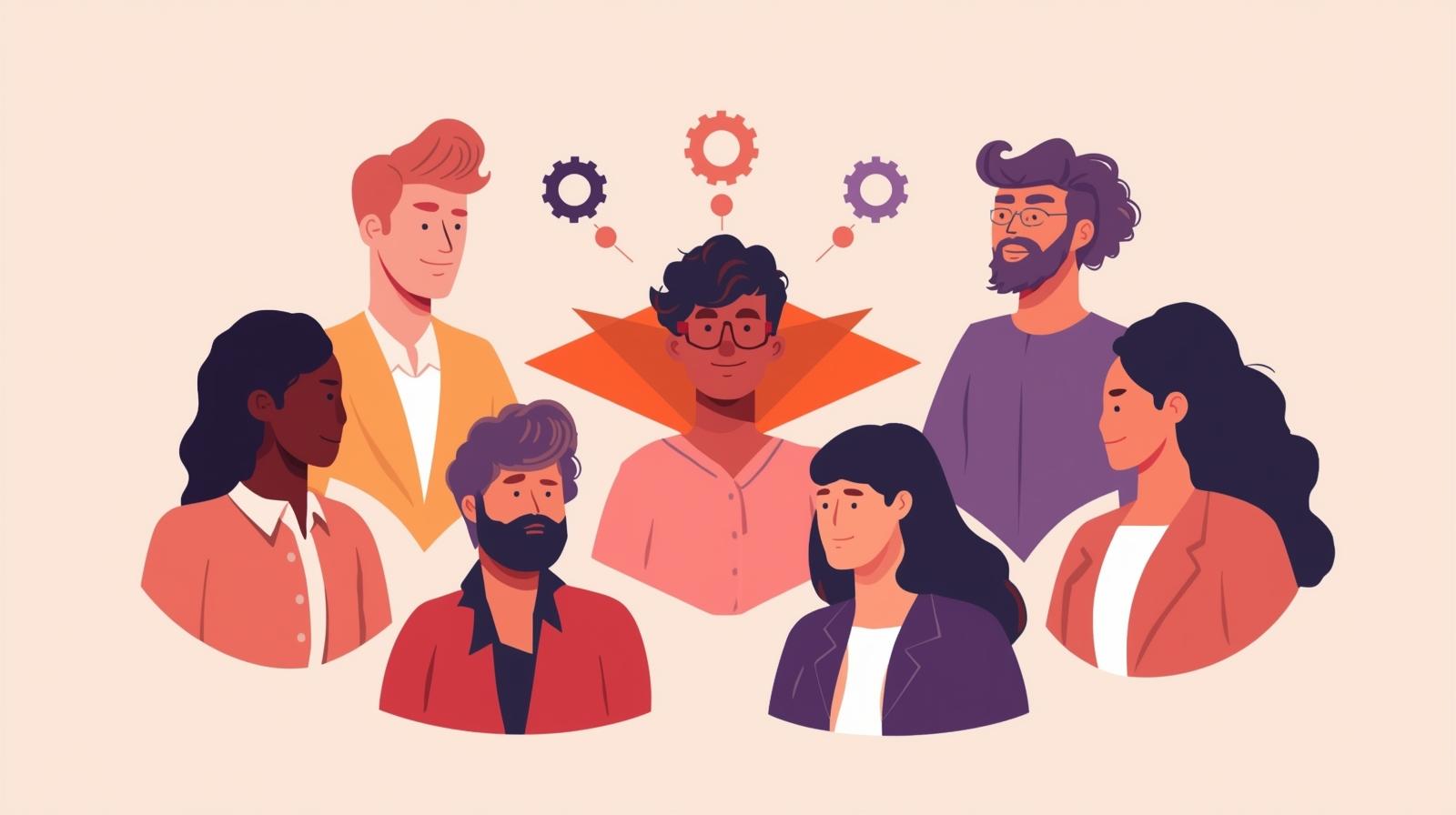 Multi-generational nonprofit team collaborating on AI implementation