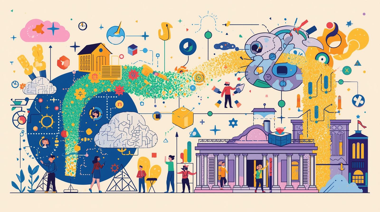 Open source AI tools running on laptop with code interface