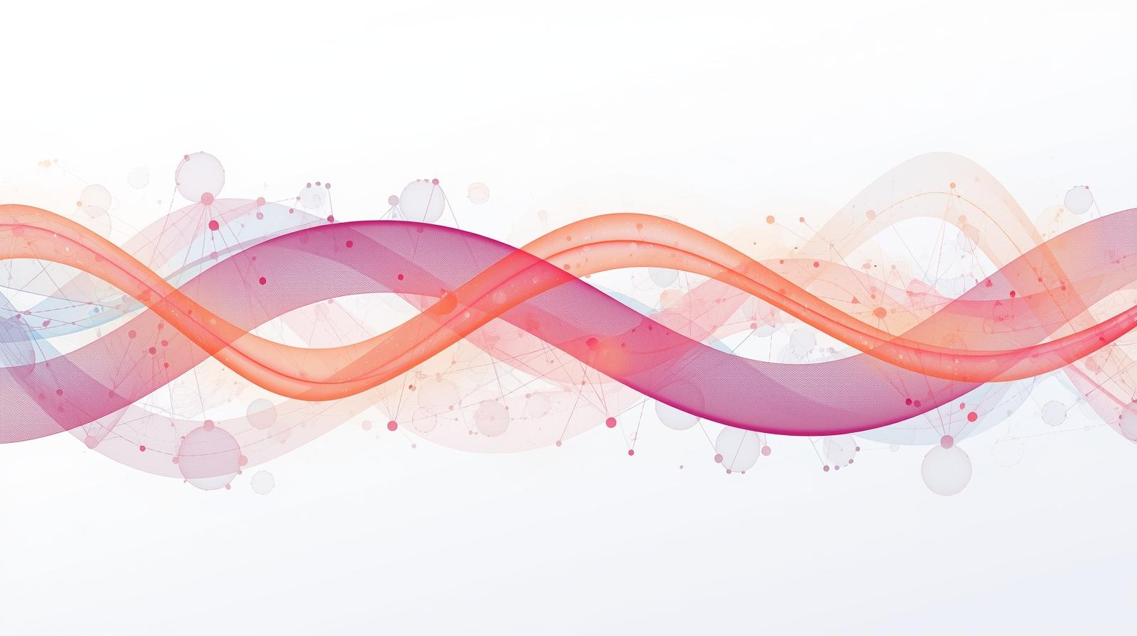 Abstract visualization of predictive analytics and donor retention patterns