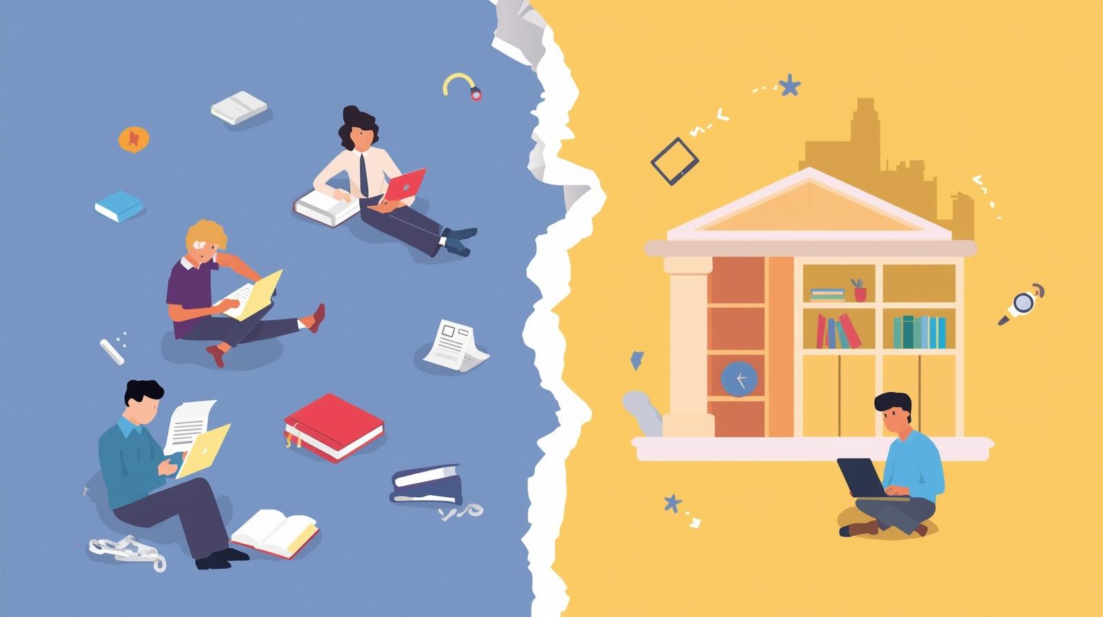 Nonprofit staff learning AI skills through various methods