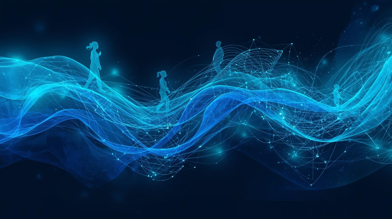 Nonprofit program staff analyzing cohort data with AI-powered dashboards