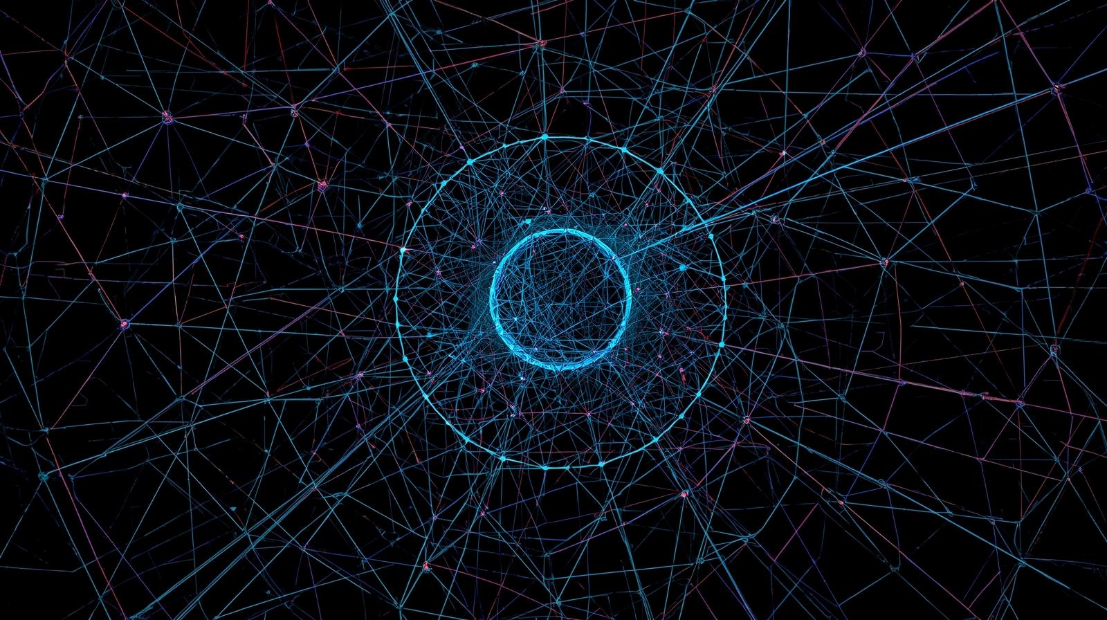 Visual representation of network analysis showing connections between stakeholders, donors, and partners