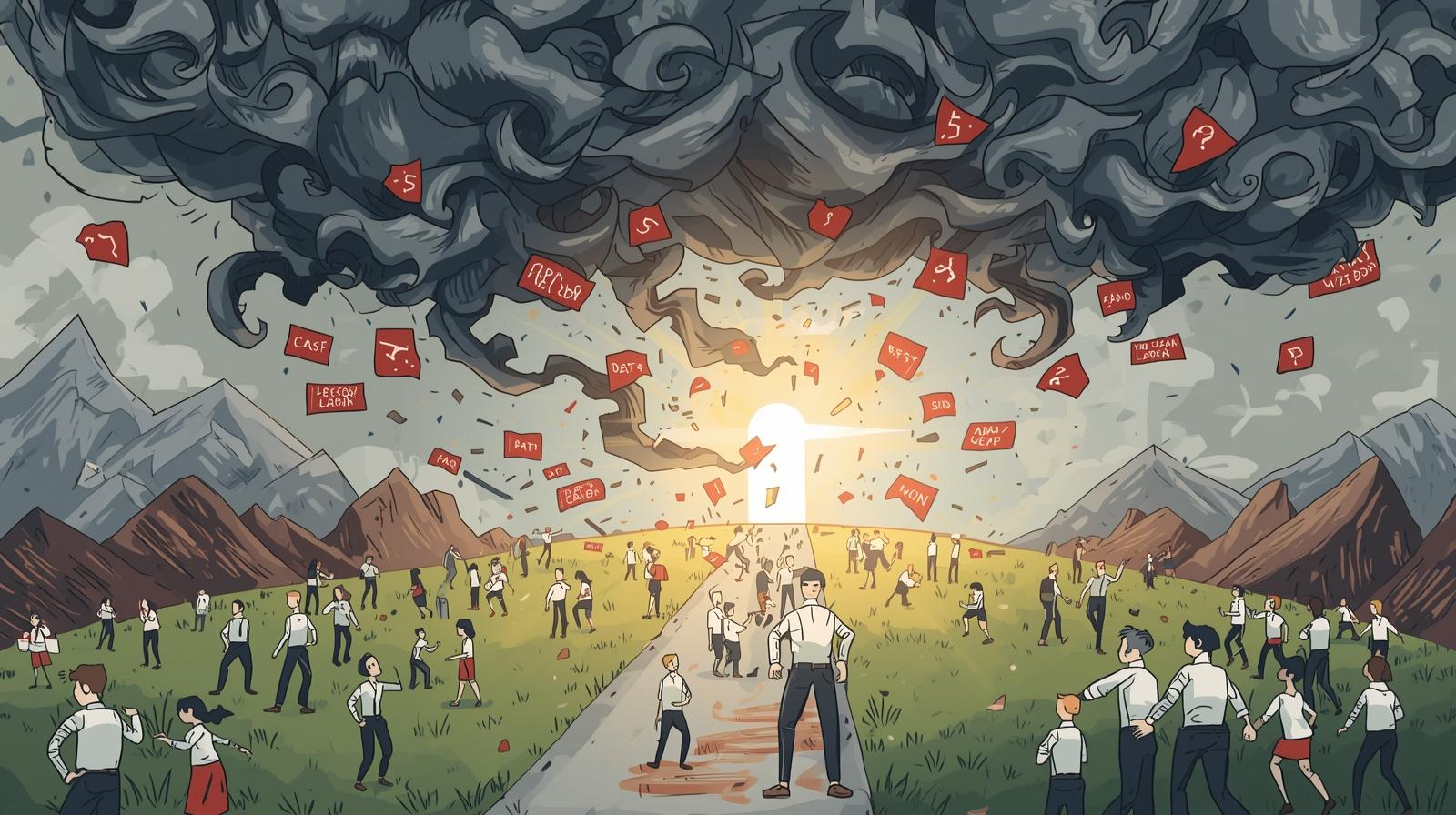 Nonprofit team reviewing AI implementation challenges