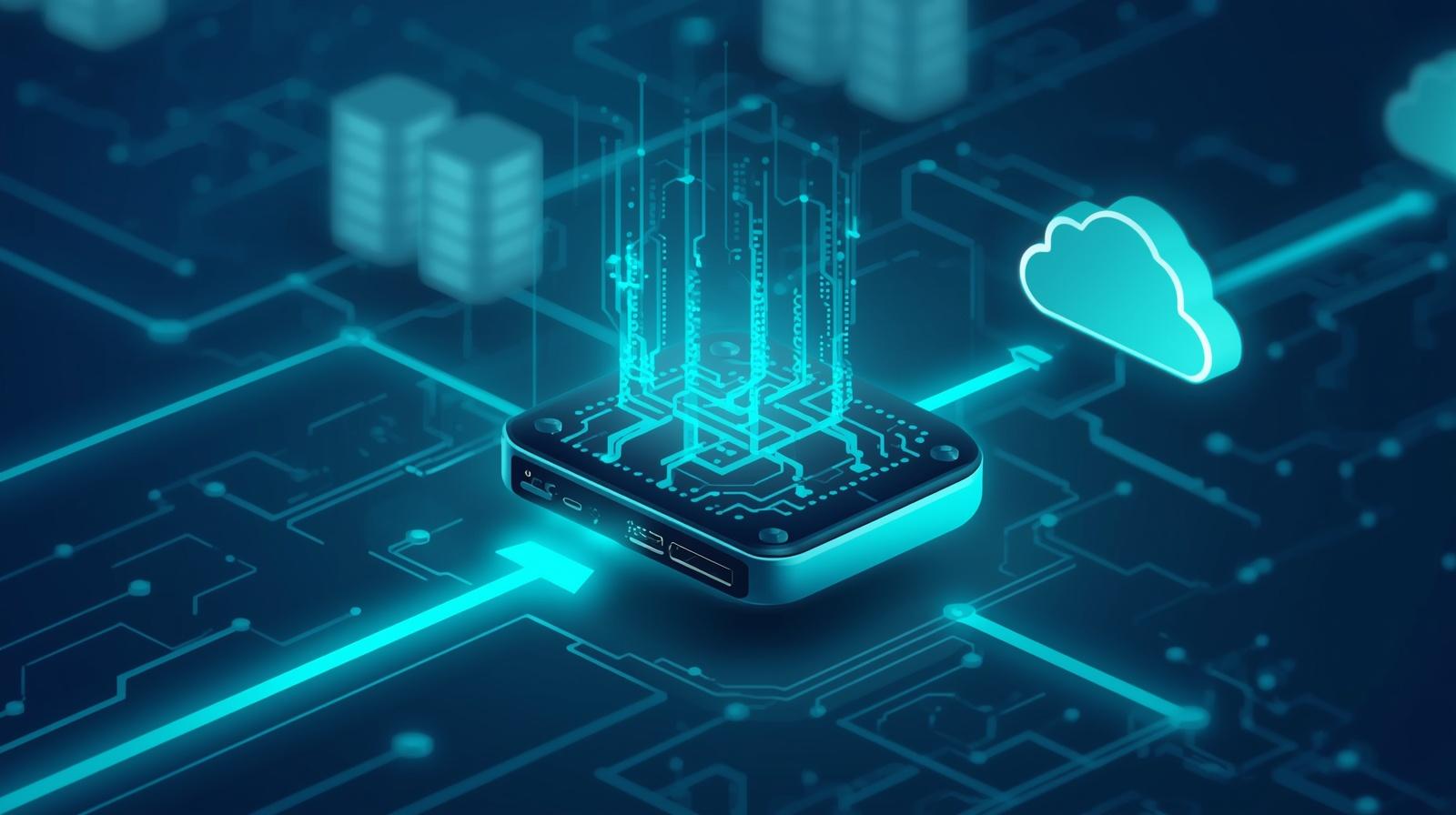 A small AI model running locally on a nonprofit's own laptop instead of the cloud